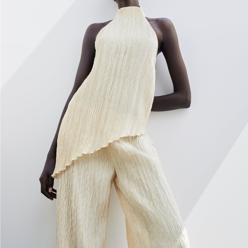 ZARA asymmetric hem halter top - Picture 10 of 10